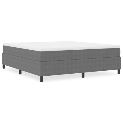 Box Spring Seng Lysegrå 180 X 200 Cm Corduroy Stof
