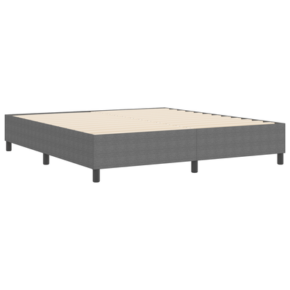 Box Spring Seng Lysegrå 180 X 200 Cm Corduroy Stof