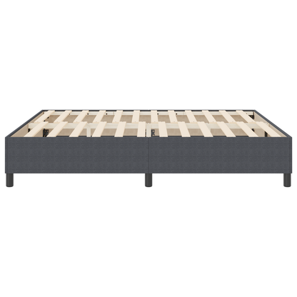 Box Spring Seng Mørkegrå 180 X 200 Cm Corduroy Stof