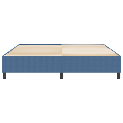 Box Spring Seng Blå 180 X 200 Cm Corduroy Stof