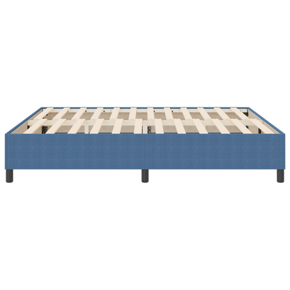 Box Spring Seng Blå 180 X 200 Cm Corduroy Stof