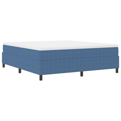 Box Spring Seng Blå 180 X 200 Cm Corduroy Stof