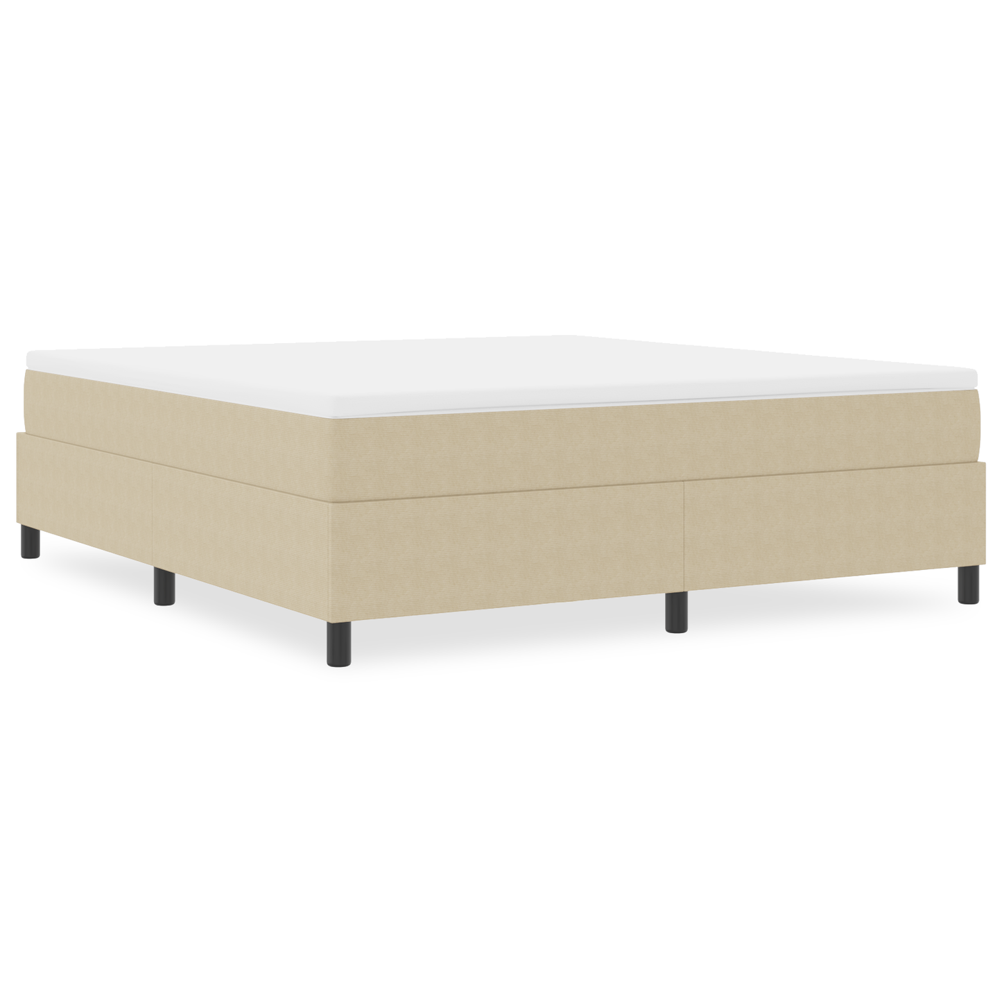 Box Spring Seng Grågrøn 180 X 200 Cm Corduroy Stof