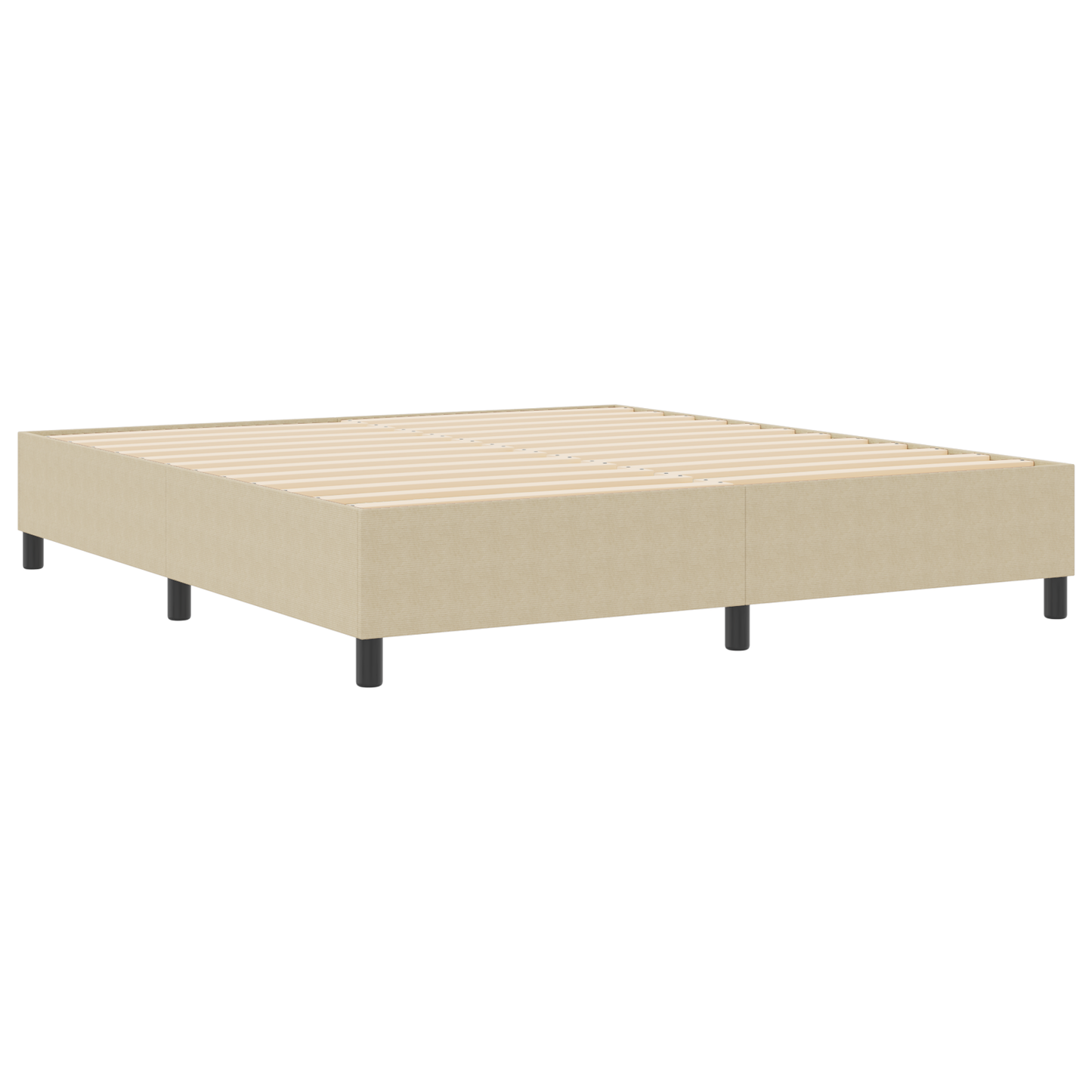 Box Spring Seng Grågrøn 180 X 200 Cm Corduroy Stof