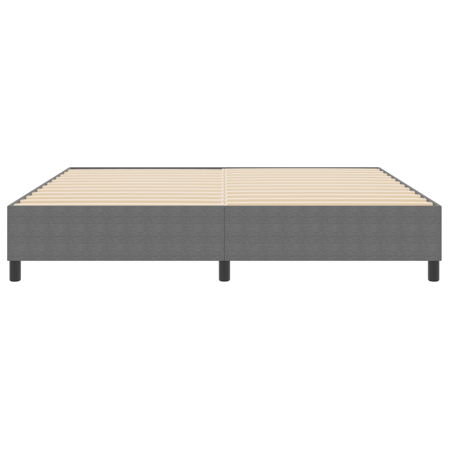 Box Spring Seng Lysegrå 200 X 200 Cm Corduroy Stof