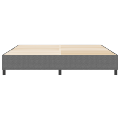 Box Spring Seng Lysegrå 200 X 200 Cm Corduroy Stof