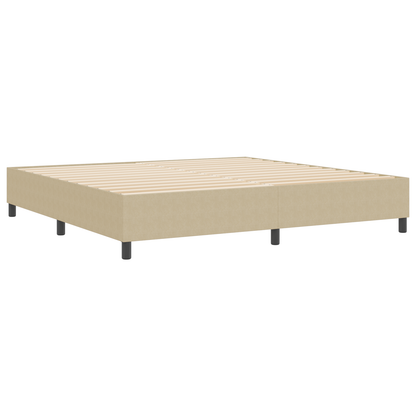 Box Spring Seng Grågrøn 200 X 200 Cm Corduroy Stof