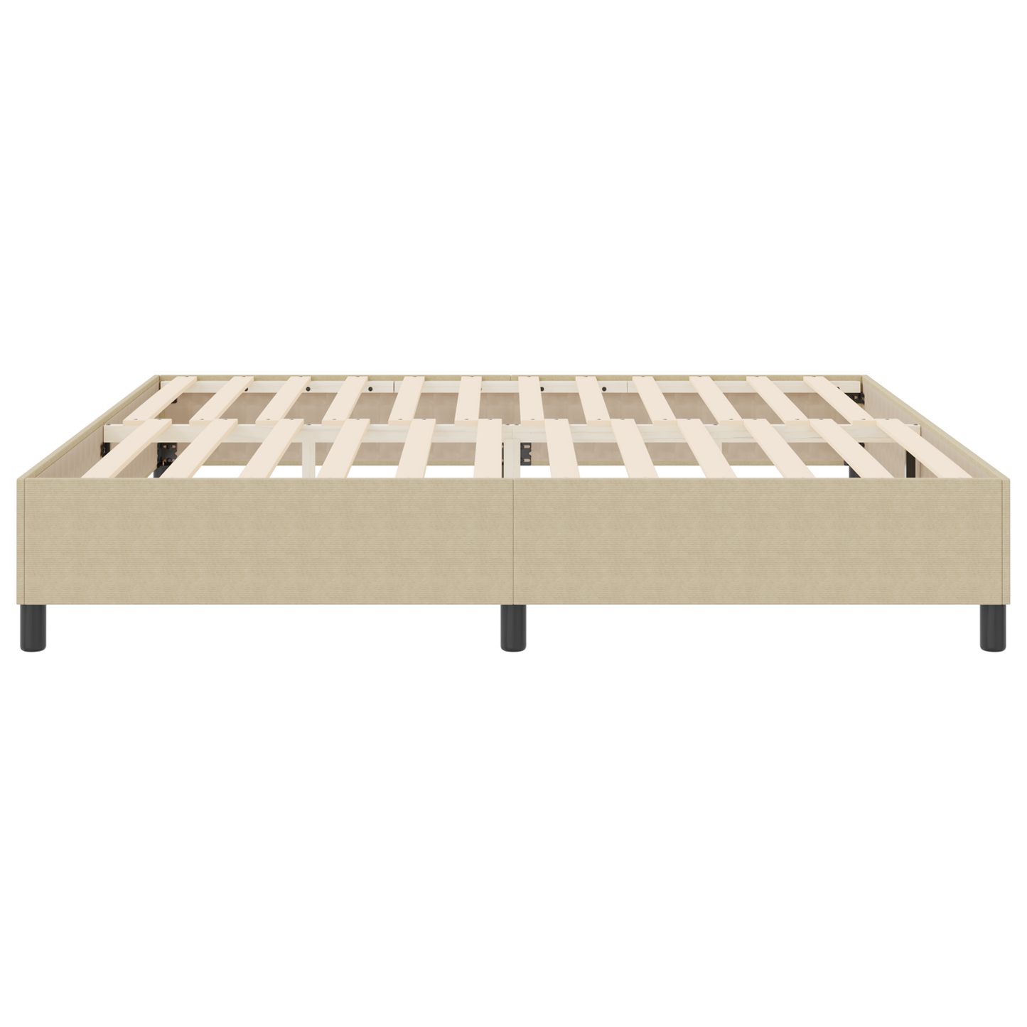 Box Spring Seng Grågrøn 200 X 200 Cm Corduroy Stof