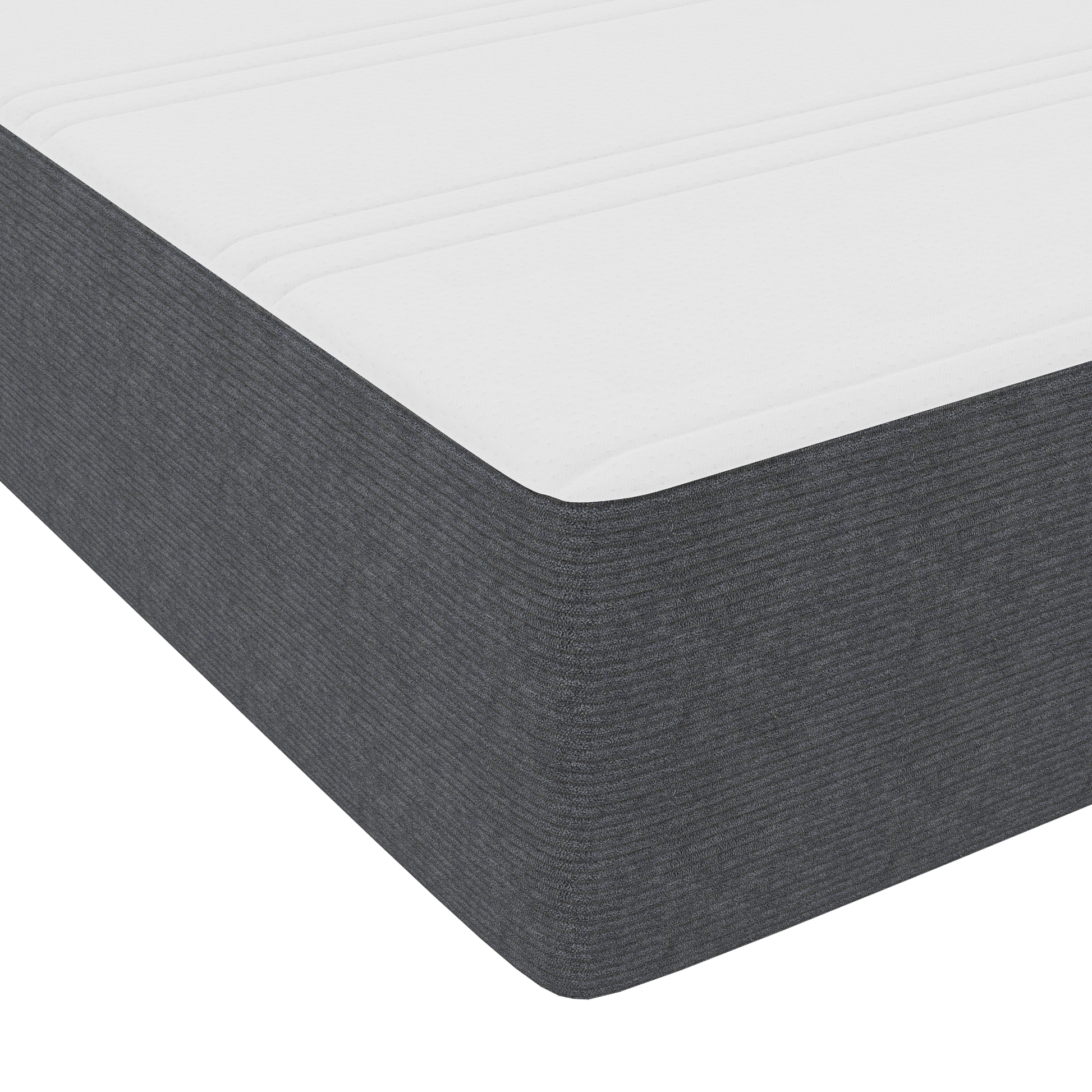 Boxspring Seng med Madras – Mørkegrå, 120 X 200 Cm, Corduroy Stof - billede 11