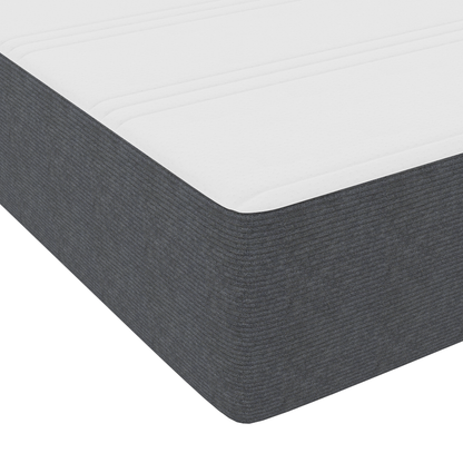 Boxspring Seng med Madras – Mørkegrå, 120 X 200 Cm, Corduroy Stof - billede 11