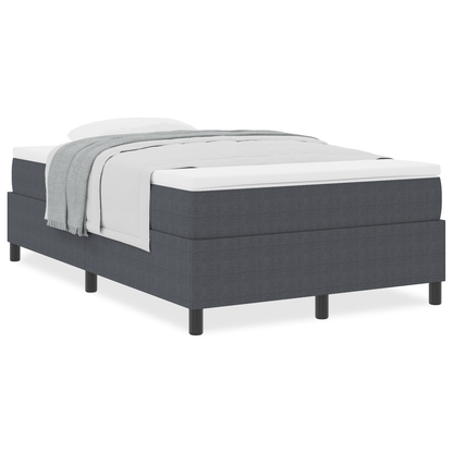 Boxspring Seng med Madras – Mørkegrå, 120 X 200 Cm, Corduroy Stof - billede 4