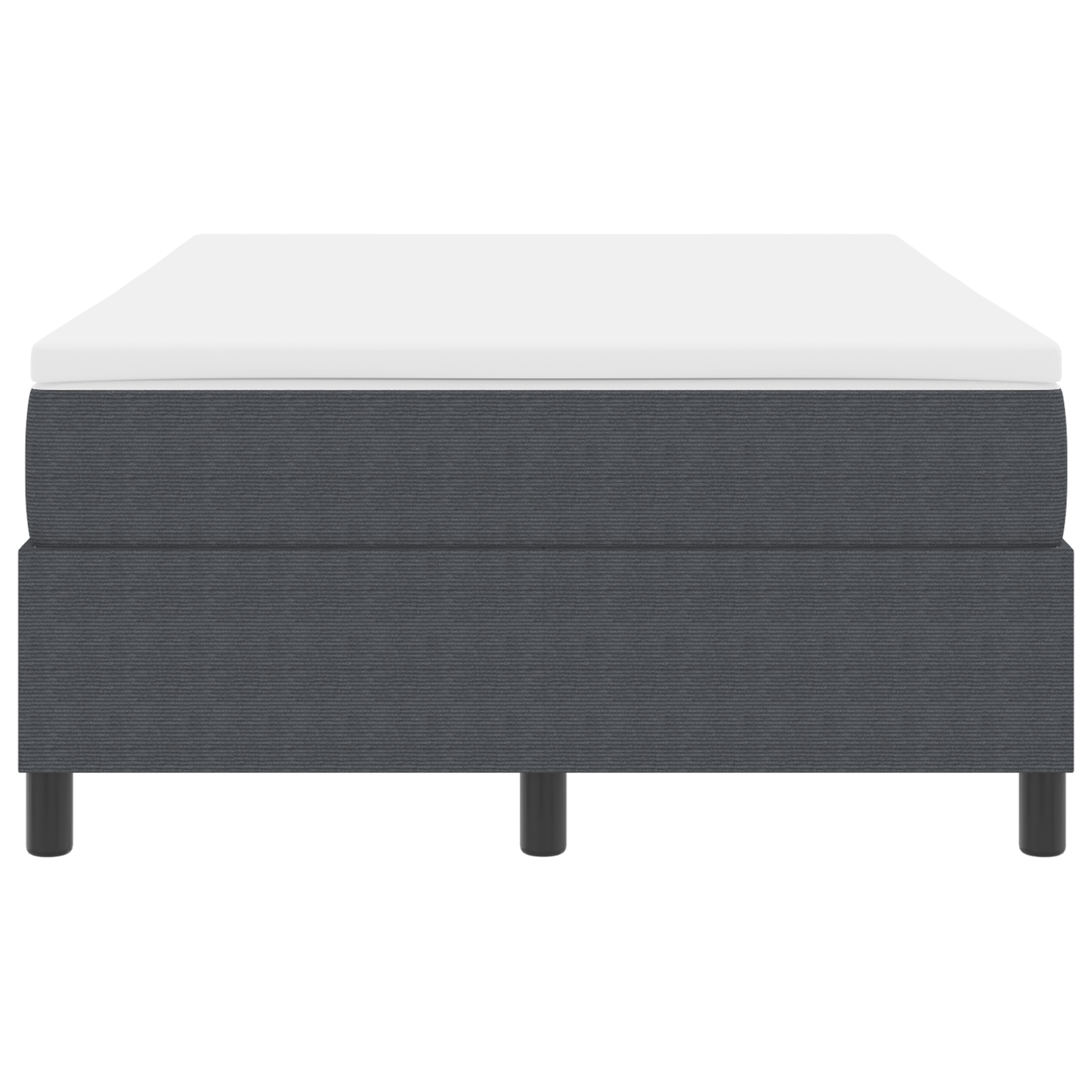 Boxspring Seng med Madras – Mørkegrå, 120 X 200 Cm, Corduroy Stof - billede 7