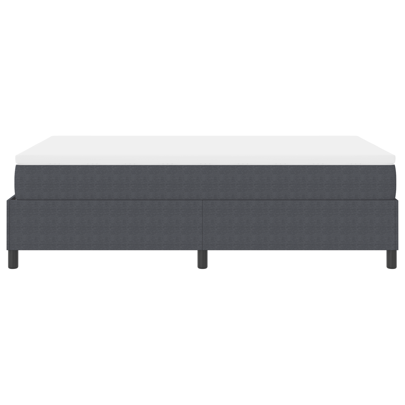 Boxspring Seng med Madras – Mørkegrå, 120 X 200 Cm, Corduroy Stof - billede 8
