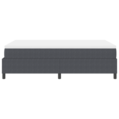 Boxspring Seng med Madras – Mørkegrå, 120 X 200 Cm, Corduroy Stof - billede 8