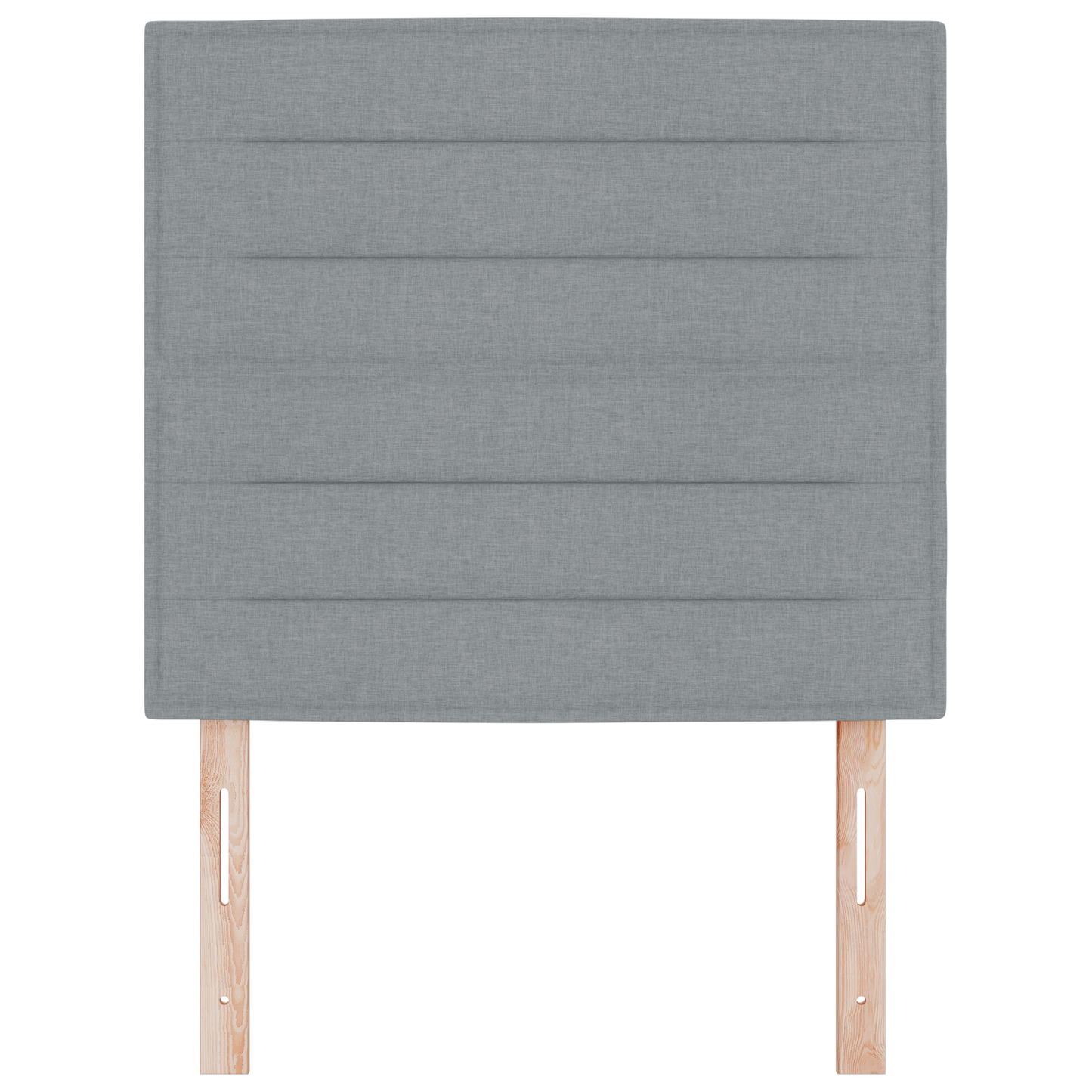 Sengegavl Linjedesign Lysegrå 100 Cm Stof