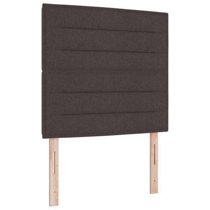 Sengegavl Linjes Design Mørkebrun 100 Cm Stof