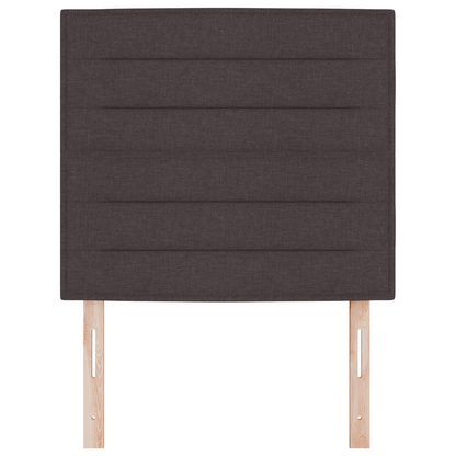 Sengegavl Linjes Design Mørkebrun 100 Cm Stof