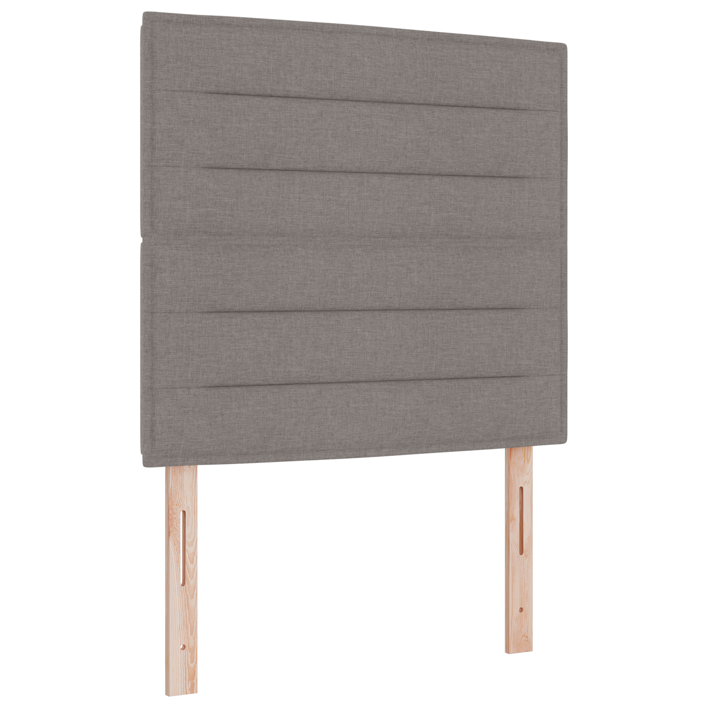 Sengegavl Linjer Design Gråbrun 100 Cm Stof