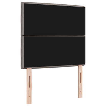 Sengegavl Linjer Design Gråbrun 100 Cm Stof