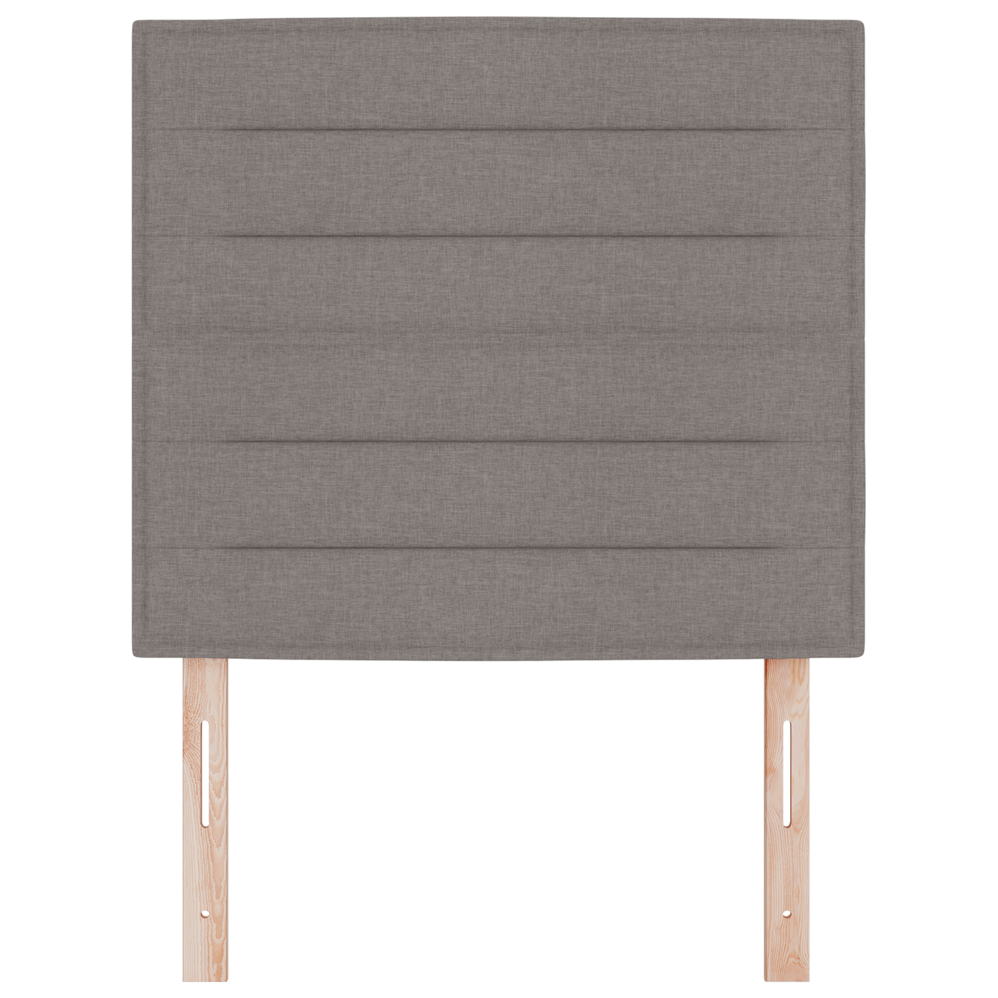 Sengegavl Linjer Design Gråbrun 100 Cm Stof