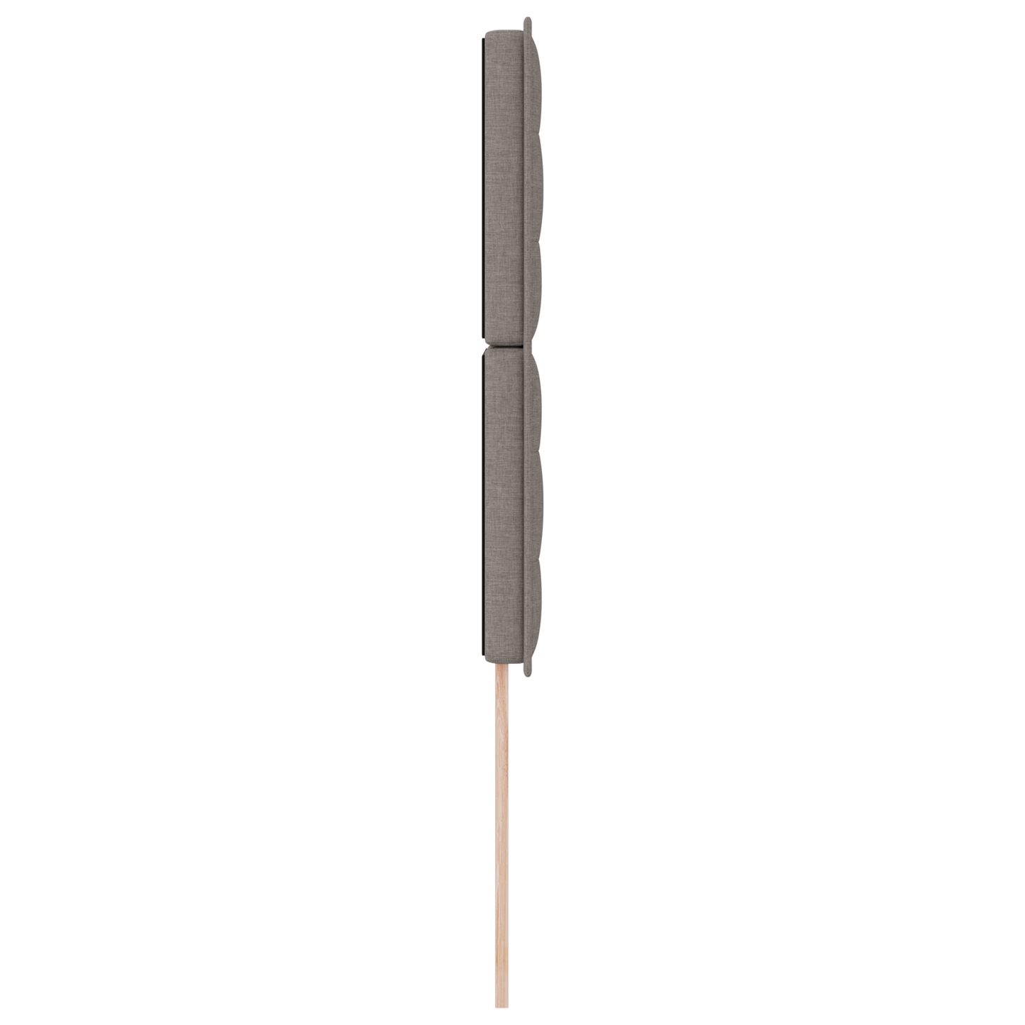 Sengegavl Linjer Design Gråbrun 100 Cm Stof