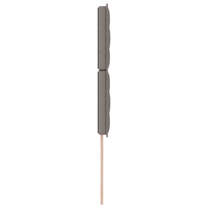 Sengegavl Linjer Design Gråbrun 100 Cm Stof