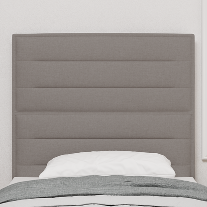 Sengegavl Linjer Design Gråbrun 100 Cm Stof
