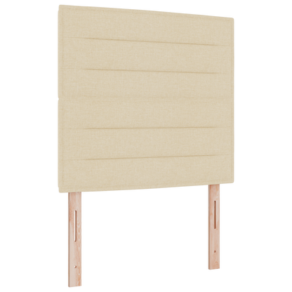 Sengegavl Linjer Design Creme 100 Cm Stof