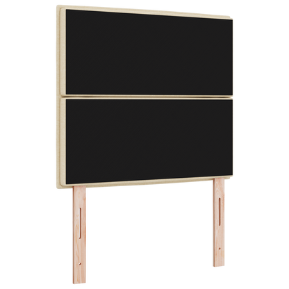 Sengegavl Linjer Design Creme 100 Cm Stof