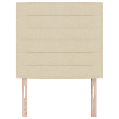 Sengegavl Linjer Design Creme 100 Cm Stof