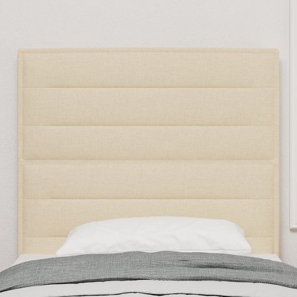 Sengegavl Linjer Design Creme 100 Cm Stof