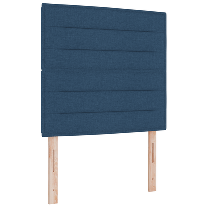 Sengegavl Linjer Design Blå 100 Cm Stof