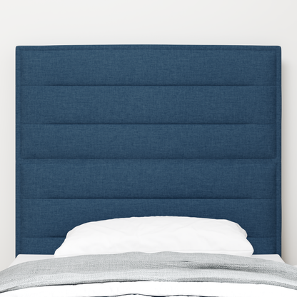 Sengegavl Linjer Design Blå 100 Cm Stof