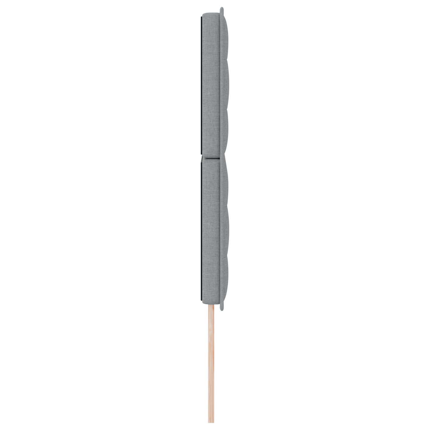 Sengegavl Linje Design Lys Grå 160 Cm Stof