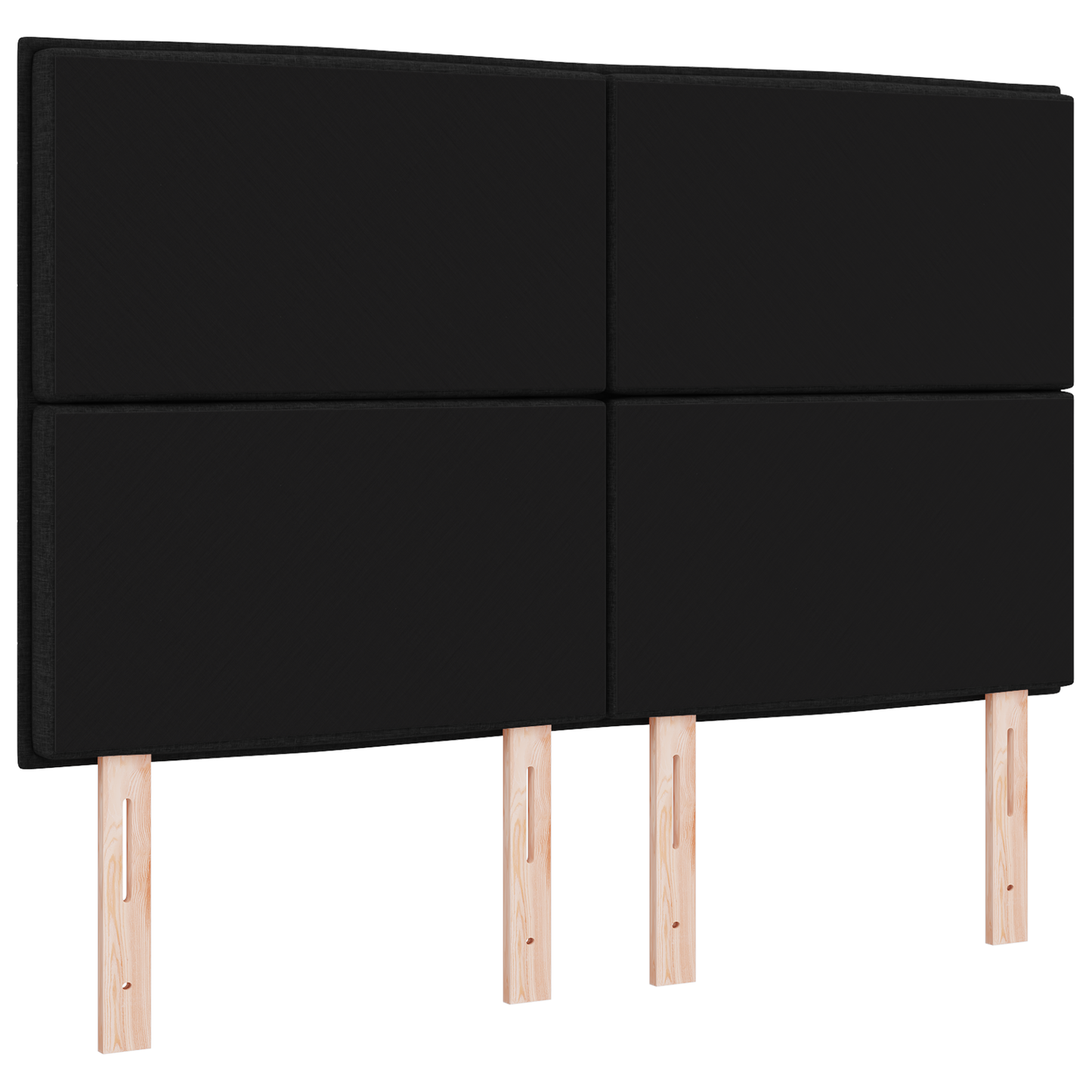 Senggavl Linje Design Sort 160 Cm Stof