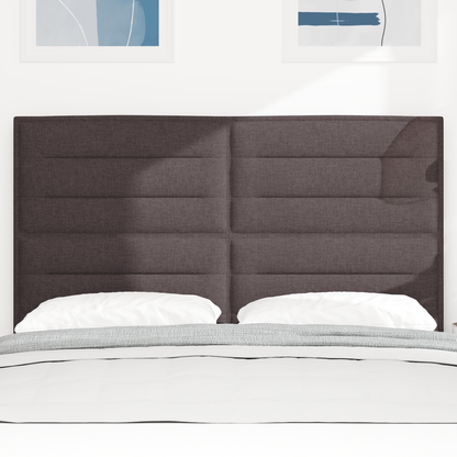 Sengegavl Linje Design Mørkebrun 160 Cm Stof