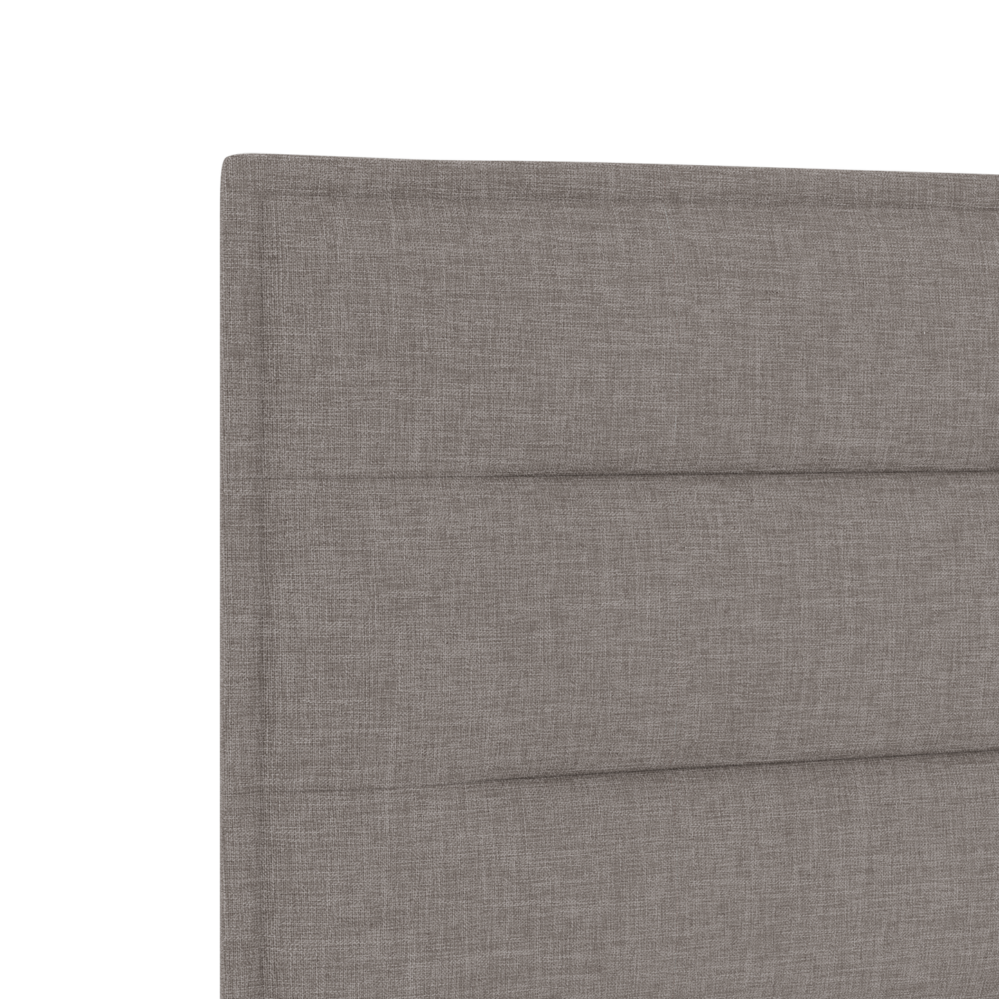 Sengegavl Linjer Design Taupe 160 Cm Stof
