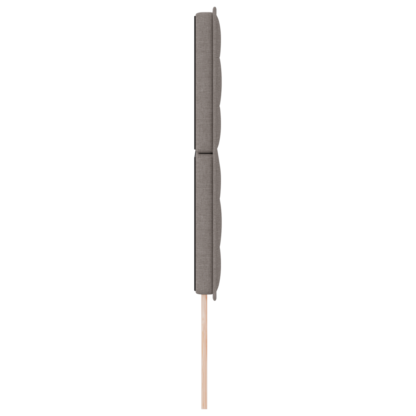 Sengegavl Linjer Design Taupe 160 Cm Stof