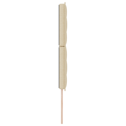 Sengegavl Linjer Design Creme 160 Cm Stof