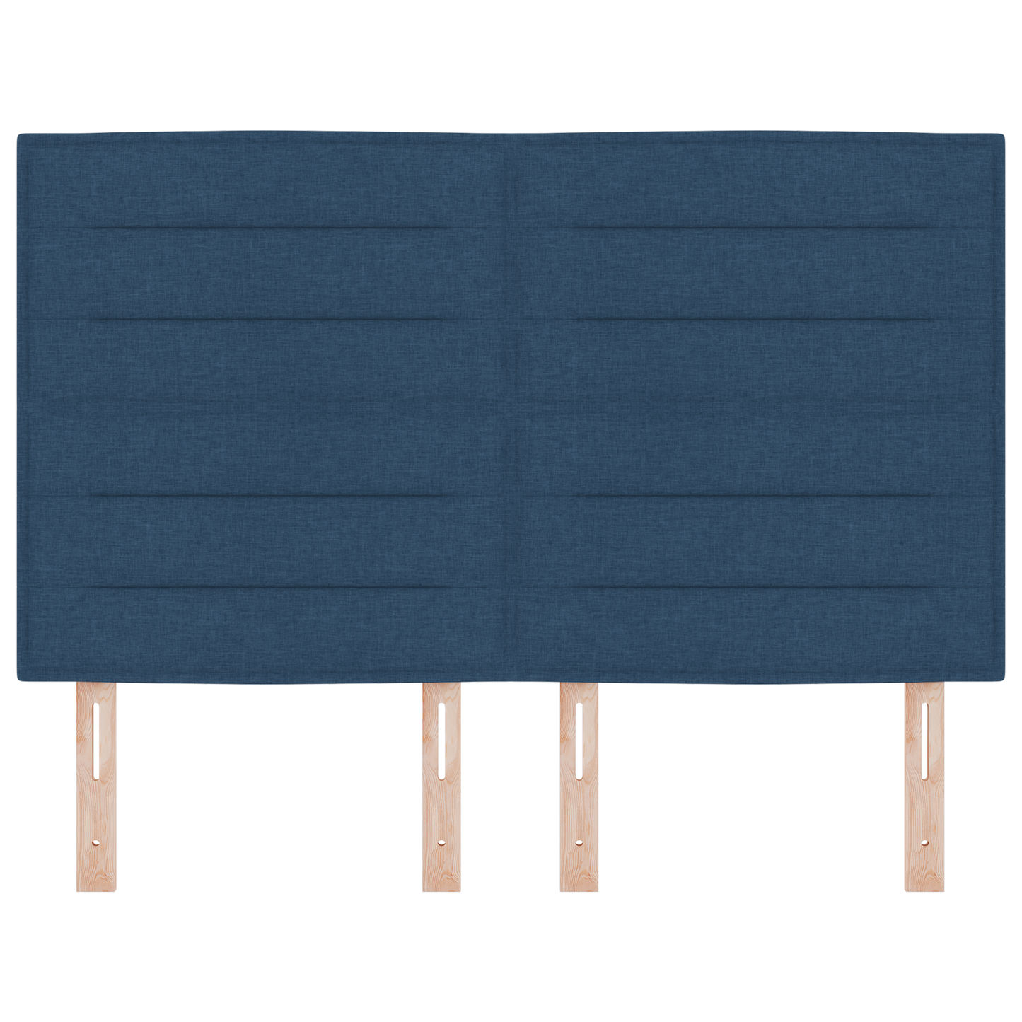 Seng Gavl Linjer Design Blå 160 Cm Stof