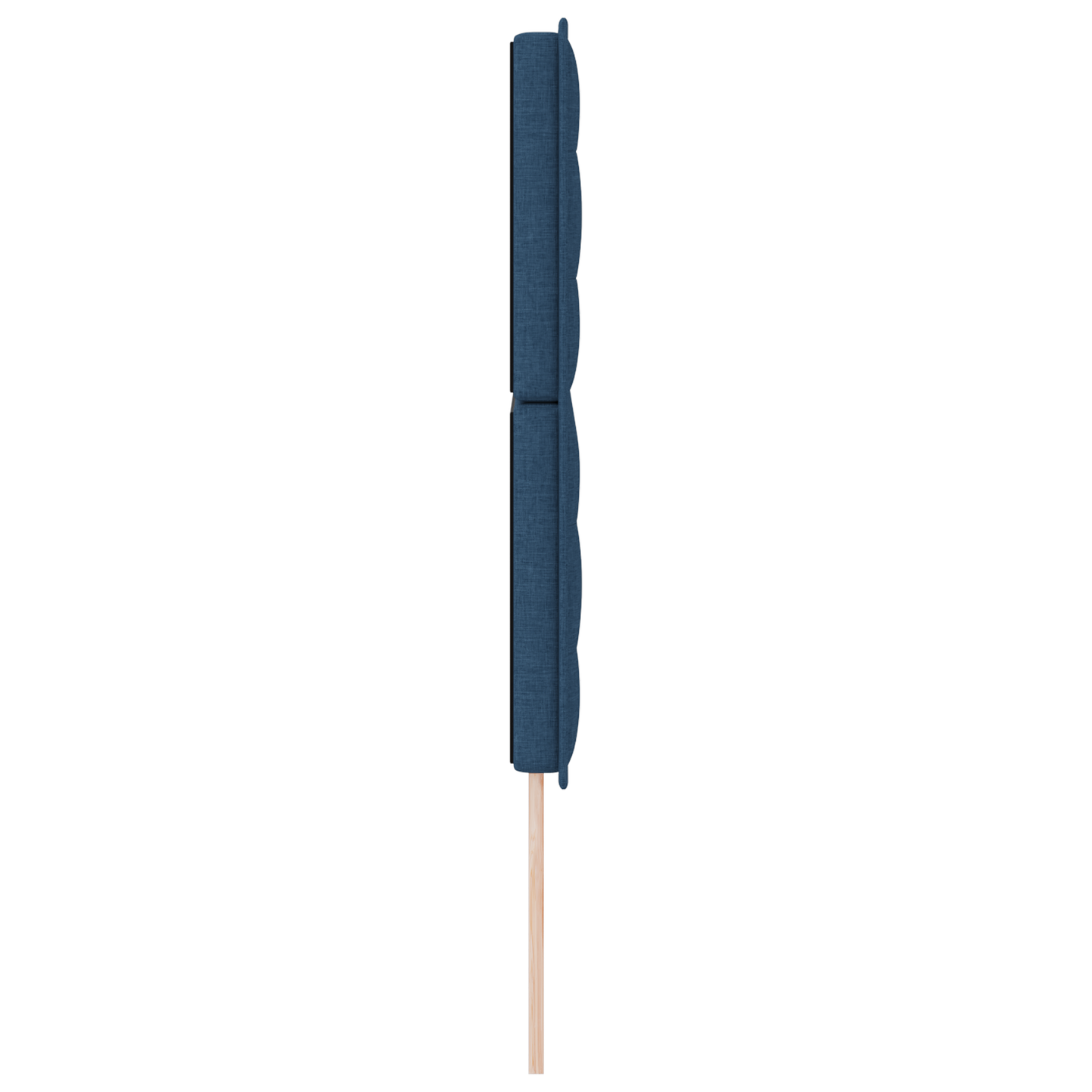 Seng Gavl Linjer Design Blå 160 Cm Stof