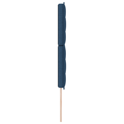 Seng Gavl Linjer Design Blå 160 Cm Stof
