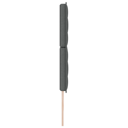 Sengegavl Linjer Design Mørkegrå 180 Cm Stof