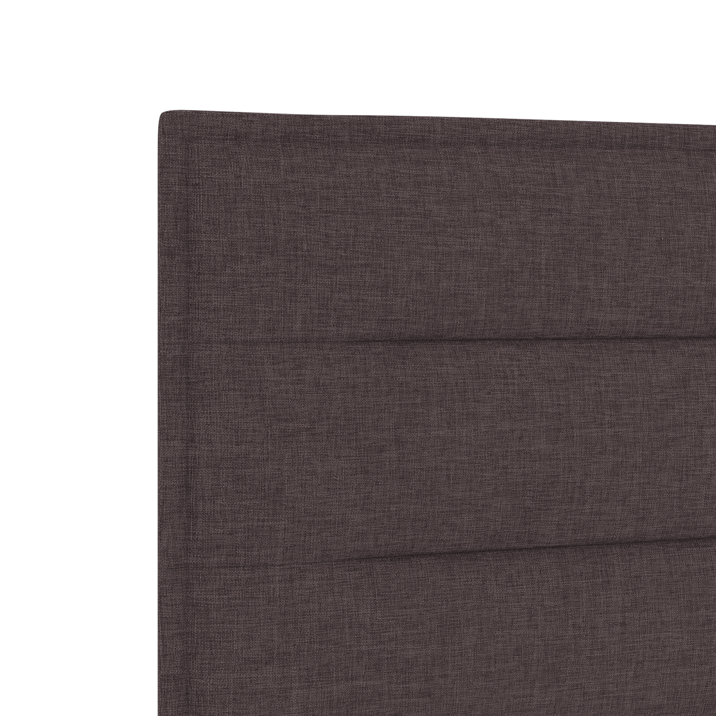 Sengegavl Linjer Design Mørkebrun 180 Cm Stof