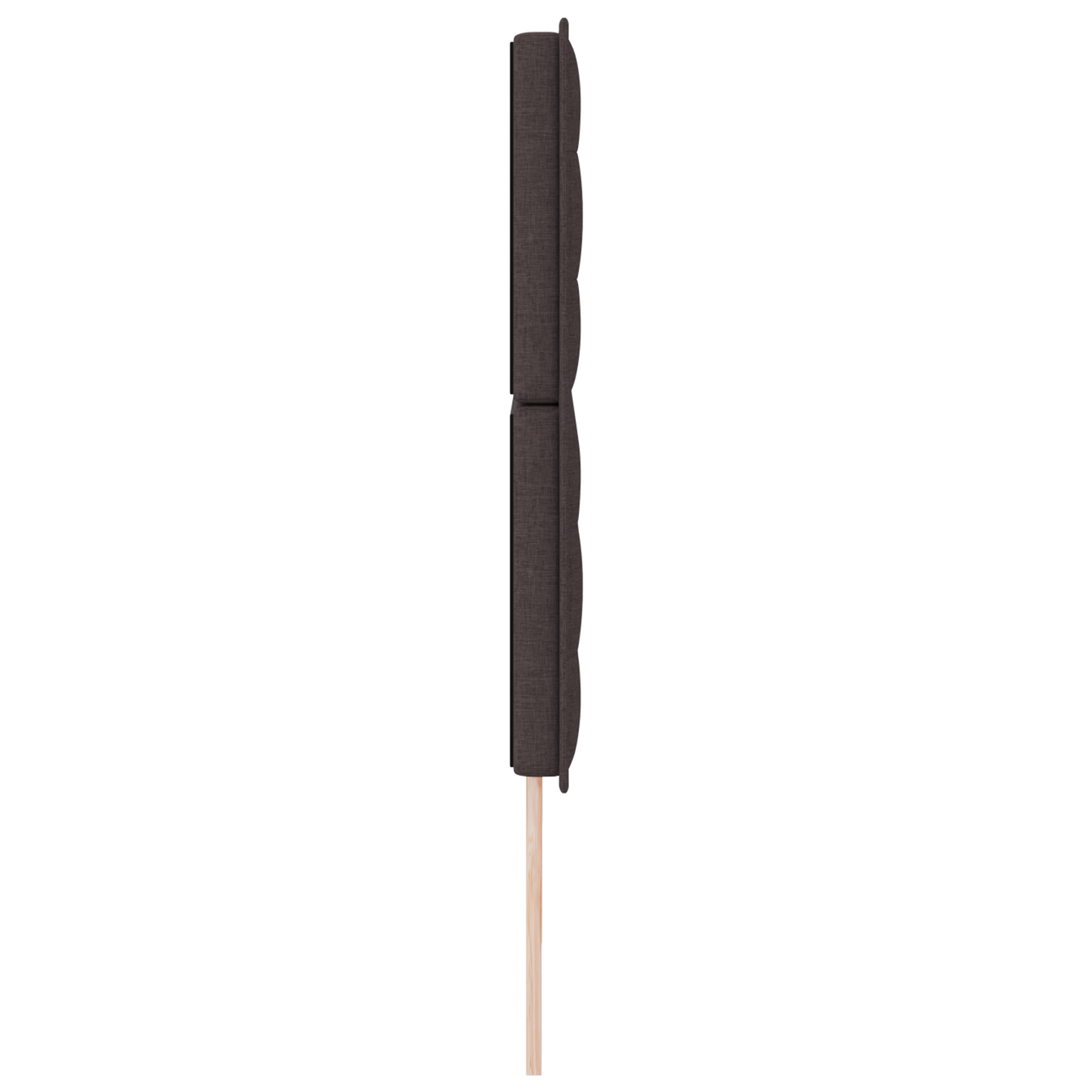 Sengegavl Linjer Design Mørkebrun 180 Cm Stof