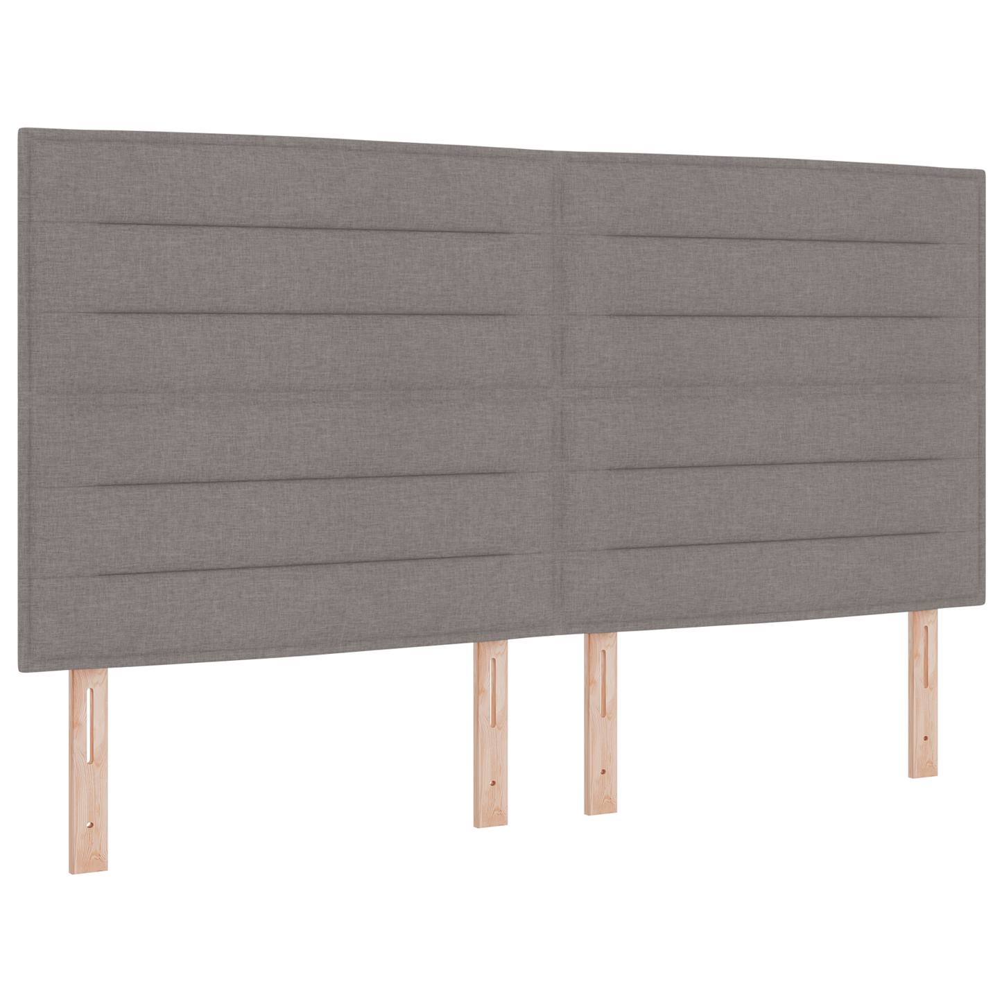 Sengegavl Linier Design Taupe 180 Cm Stof