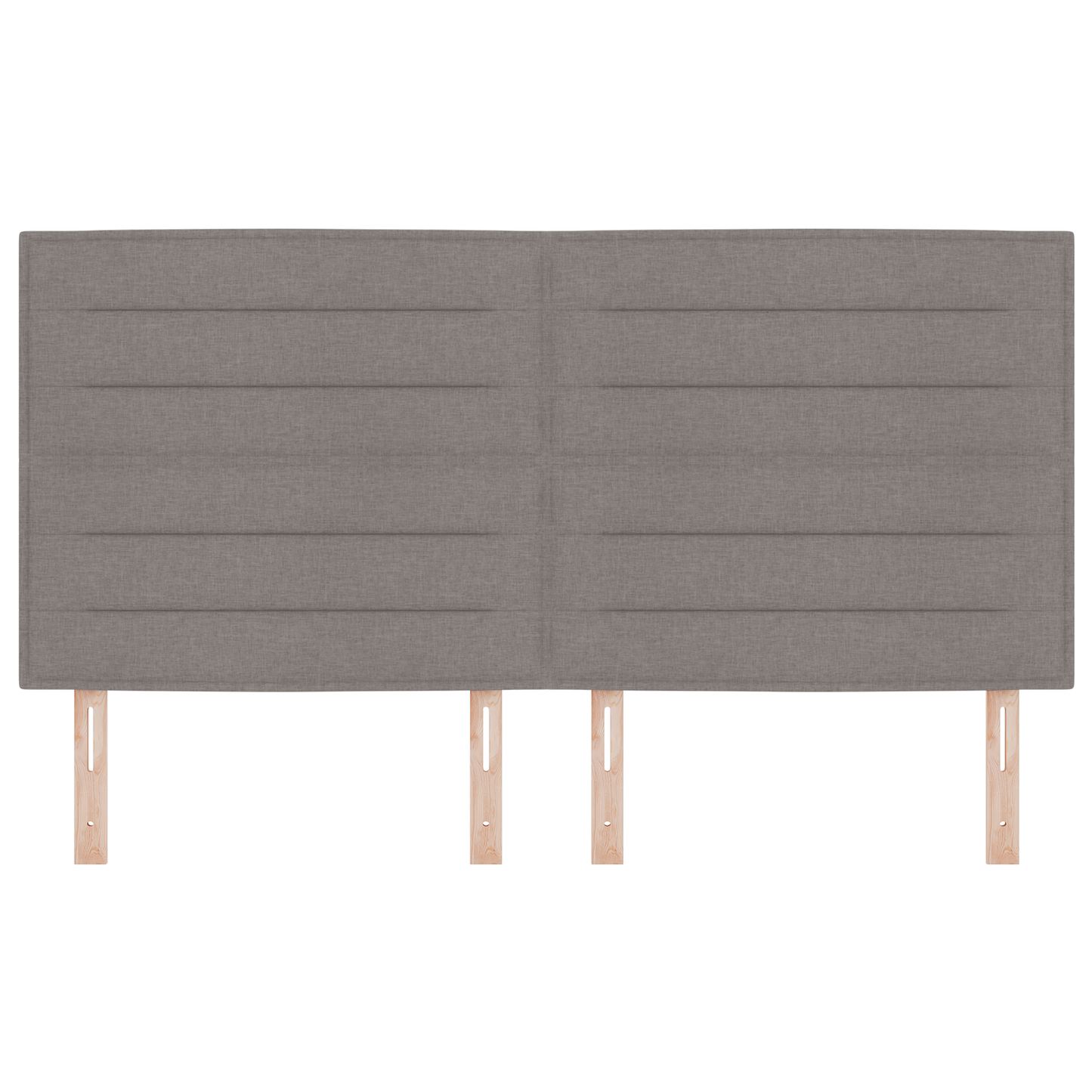 Sengegavl Linier Design Taupe 180 Cm Stof