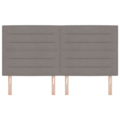 Sengegavl Linier Design Taupe 180 Cm Stof