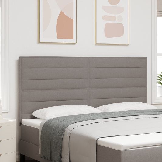 Sengegavl Linier Design Taupe 180 Cm Stof