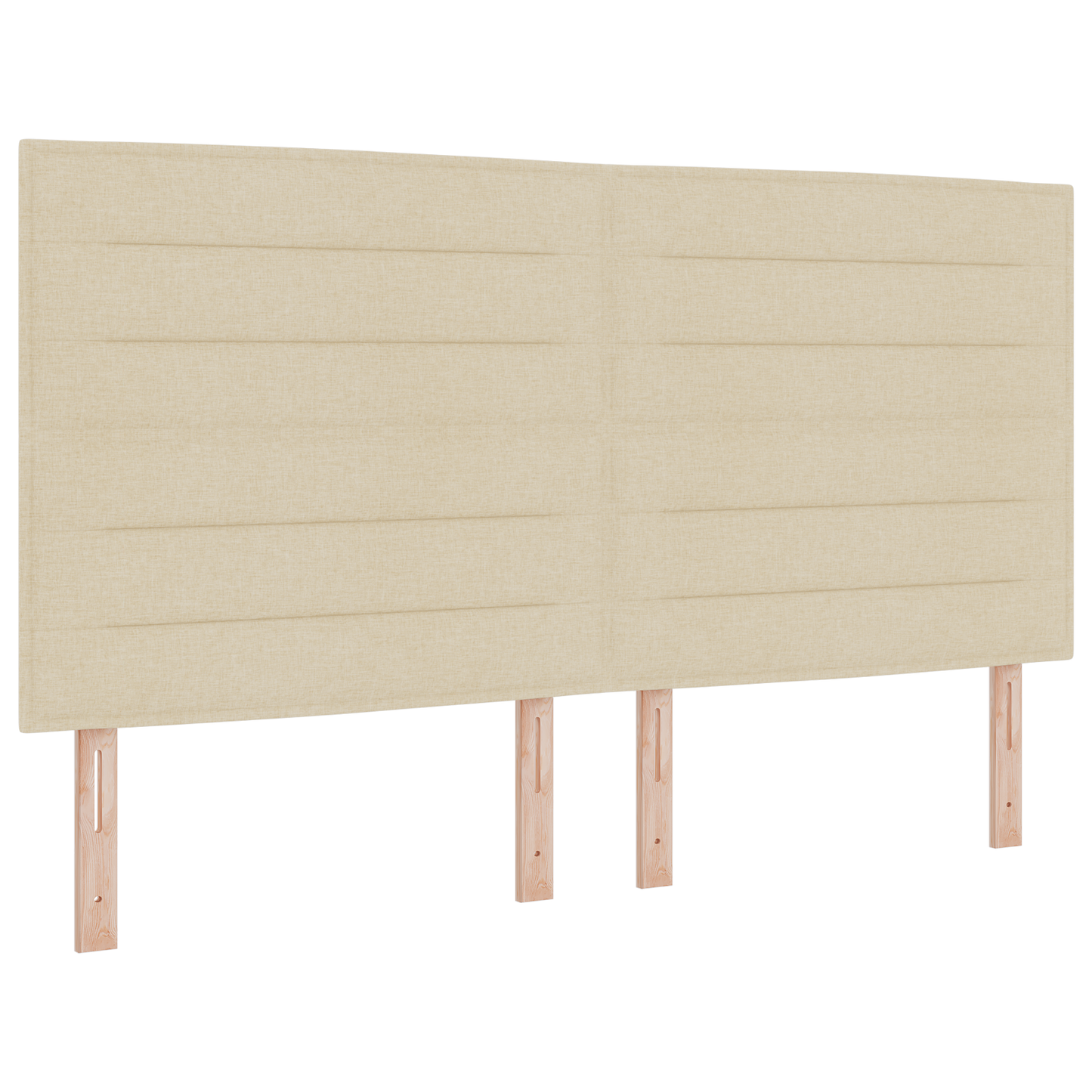 Sengegavl Linje Design Creme 180 Cm Stof